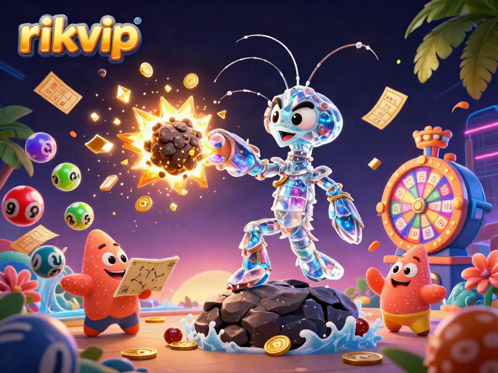 Engage with the rikvip online gaming universe featuring vibrant lottery balls and dynamic prizes.