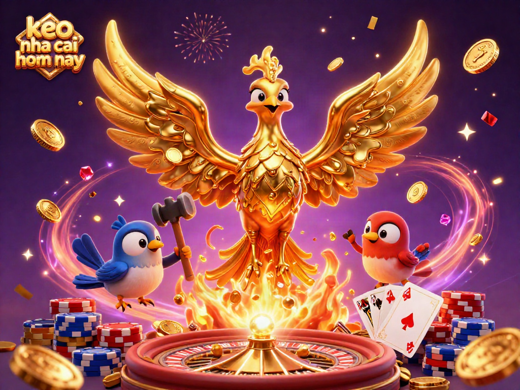 Engage with keo nha cai hom nay by placing bets on thrilling casino elements like golden phoenix and roulette.