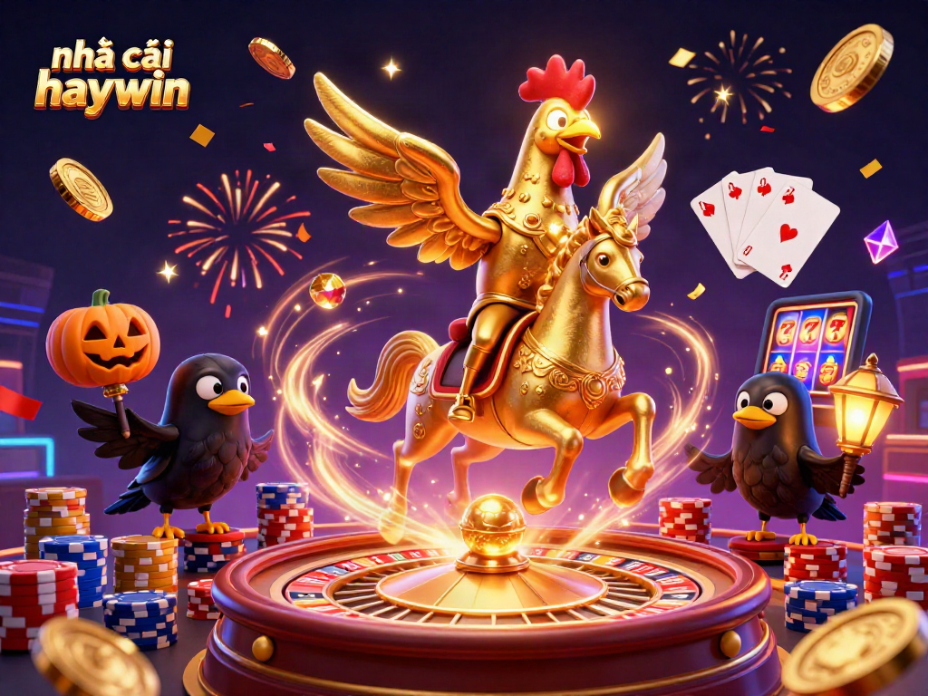 Engaging scene with nhà cái haywin features, showcasing thrilling casino elements and vibrant characters.