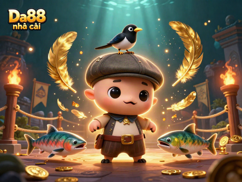 Experience the thrilling excitement of Da88 nhà cái with vibrant illustrations of fun gaming elements and characters.