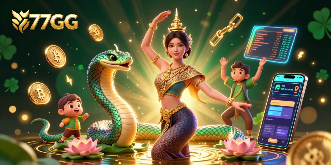 Bet and win at 77GG with an exciting 3D casino scene showcasing vibrant colors and dynamic game elements.