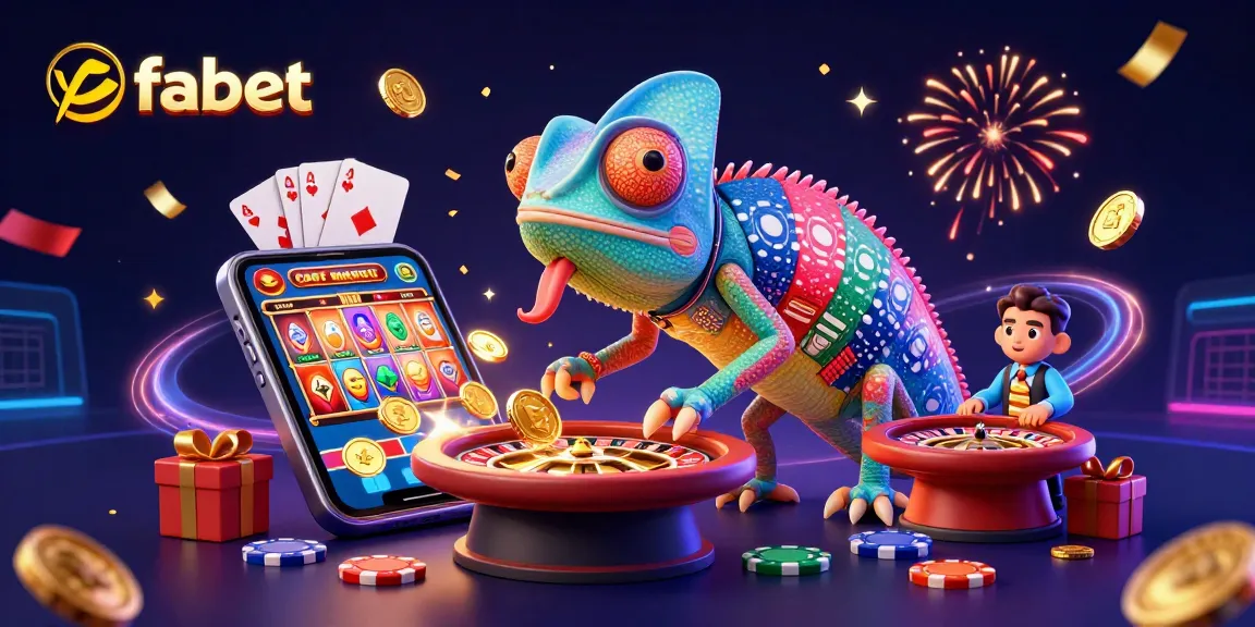 Win big with fabet at this vibrant casino scene bursting with excitement and golden coins.
