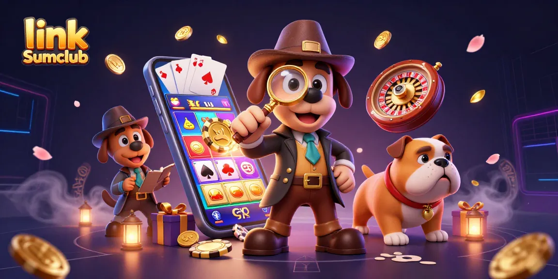 Engage with the thrilling link Sumclub gaming experience through this vibrant casino illustration.