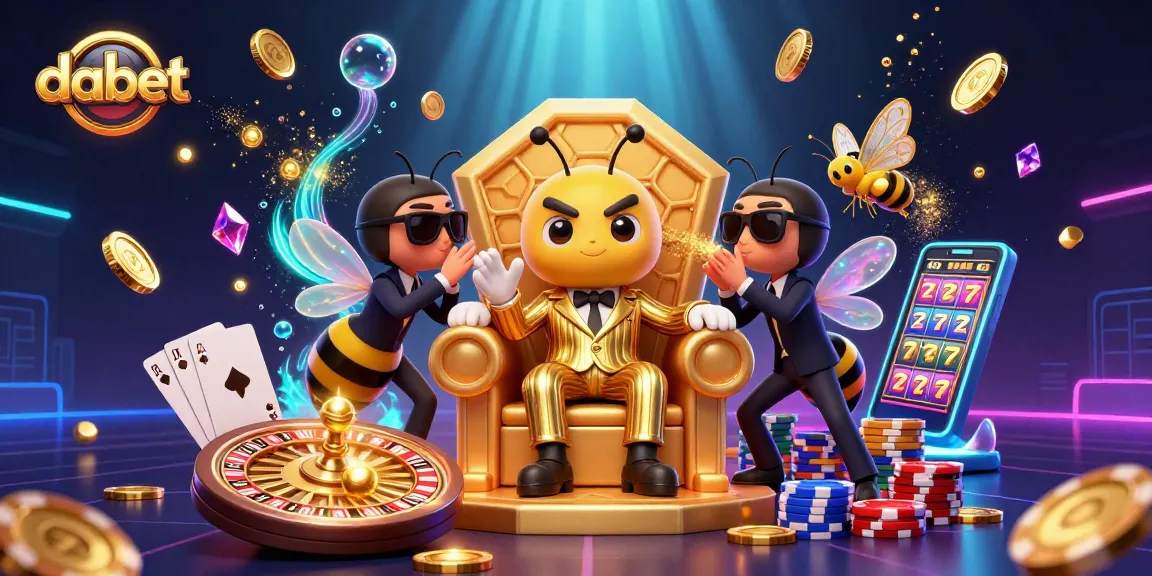 Join the dabet mob boss in a vibrant casino scene filled with golden coins and spinning roulette wheels.