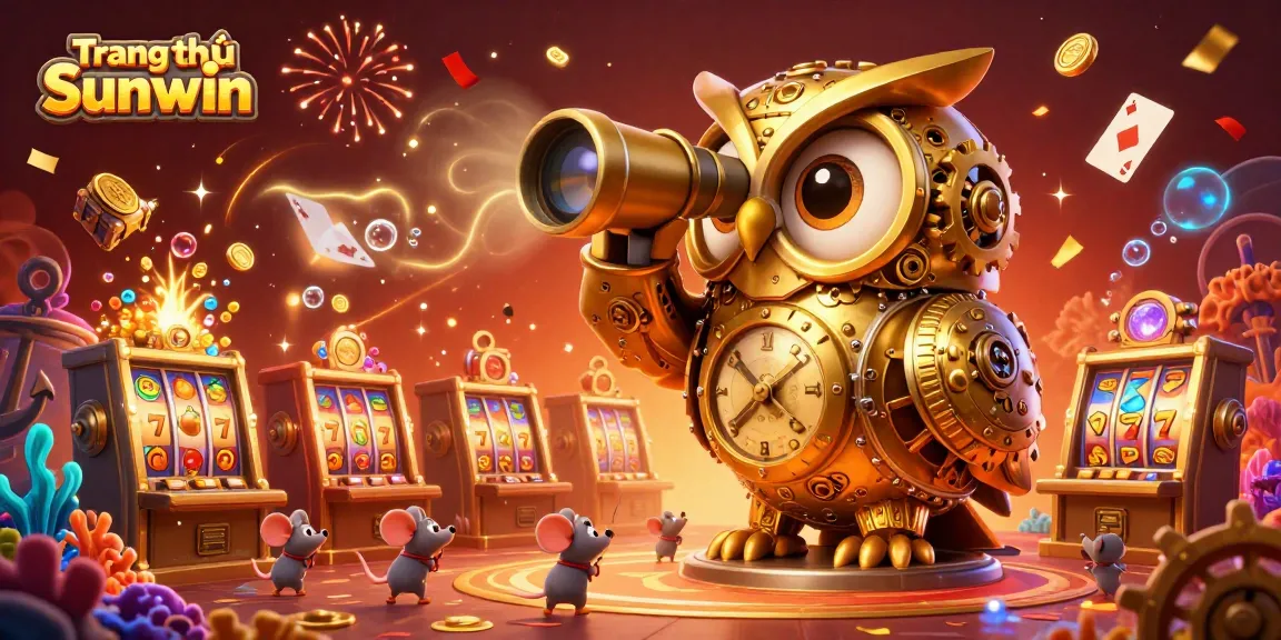 Experience thrilling gameplay at Trang chủ Sunwin with golden owls and dynamic slot elements.