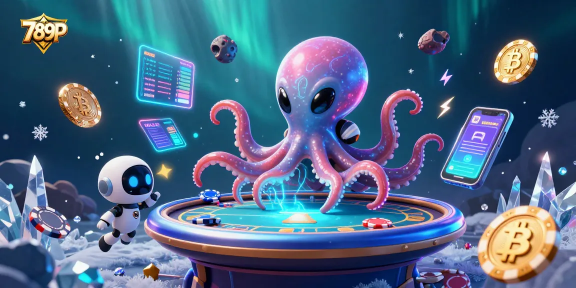 Engage in thrilling gameplay at 789P with dynamic alien poker elements and floating cryptocurrencies.